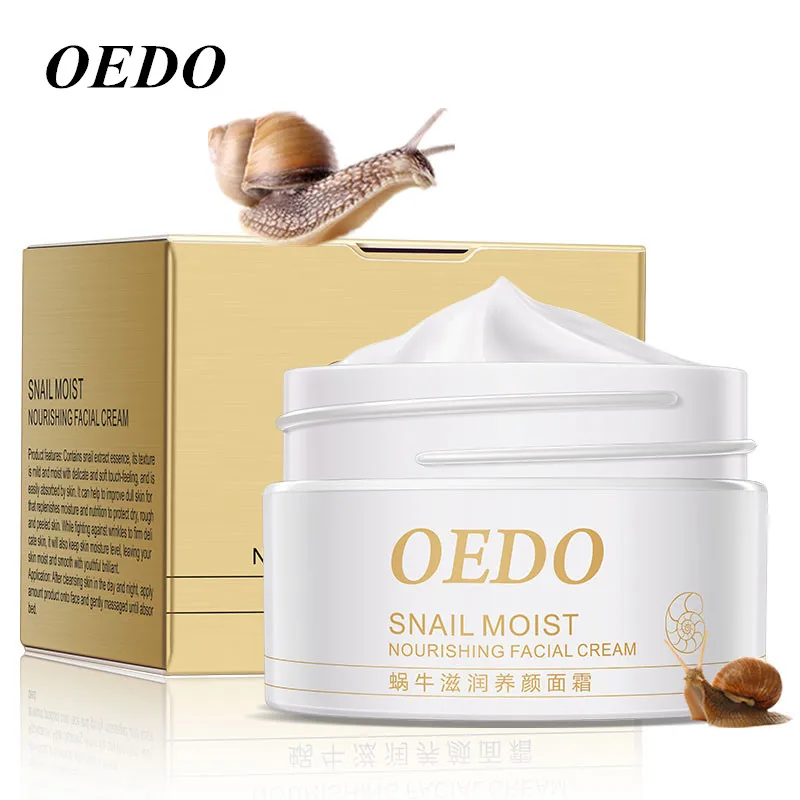 

OEDO Moisturizing Face Cream Snail Moist Nourishing Anti Wrinkle Anti Aging Snail Facial Cream