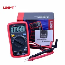 New UNI-T type UT33A+ Palm size Multimeter LCD backlight auto range AC DC voltage current resistance +2mF capacitance tester