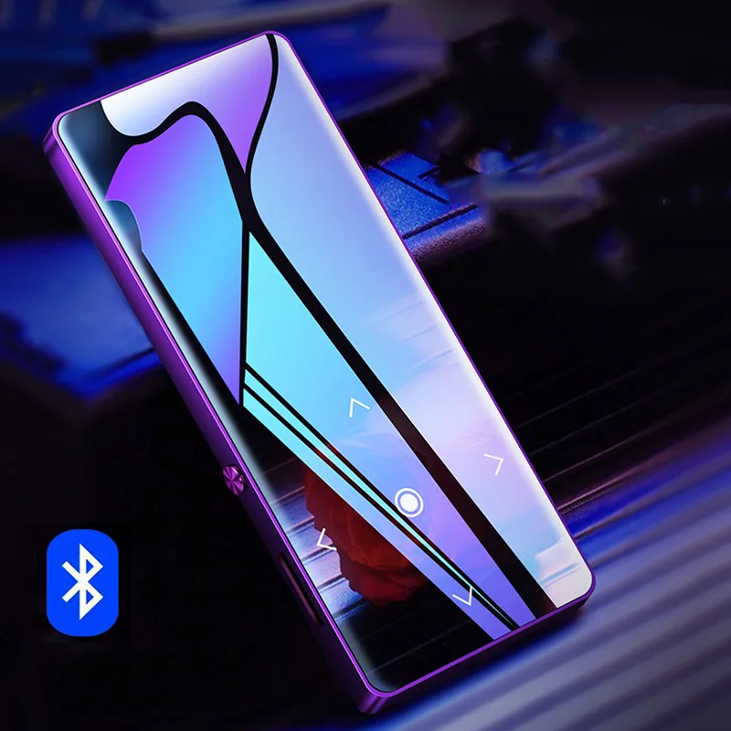 

Bluetooth 4.2 MP3 Player Touch Key Ultra thin Music Player Built-in speaker 1.8 Inch Color Screen Lossless Sound with FM E-book