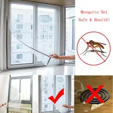 1x Home Window Mesh Door Curtain Snap Netting Guard Mosquito Fly Bug Insect Screen Protect Hot insect mosquito self adhesive window mesh door curtain