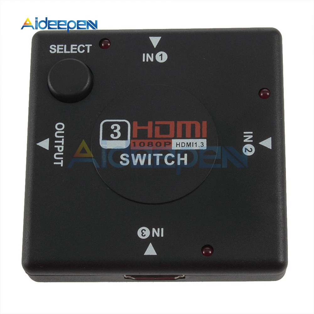 3 входа 1 выход HDMI переключатель сплиттер порт для PS3 PS4 Android 1080P концентратор