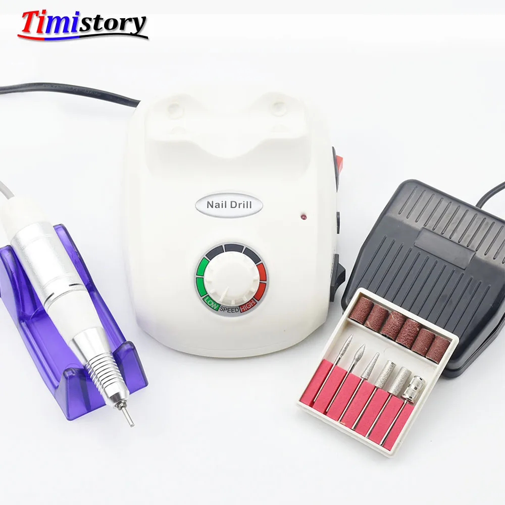 

35000RPM 15W Manicure Machine Nail Drill Polishing Machine Electric Manicure Drill Accessory Pedicure Files Bits Nail Cutter