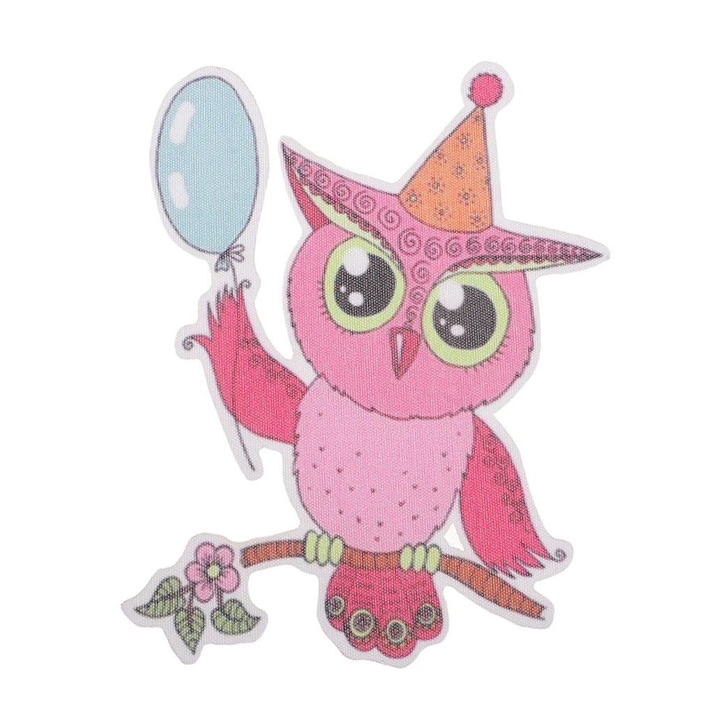 Owl Iron On Patches, Embroidered Appliques DIY Accessory Decoration & Repair for Clothing Backpacks Jeans Caps Shoes