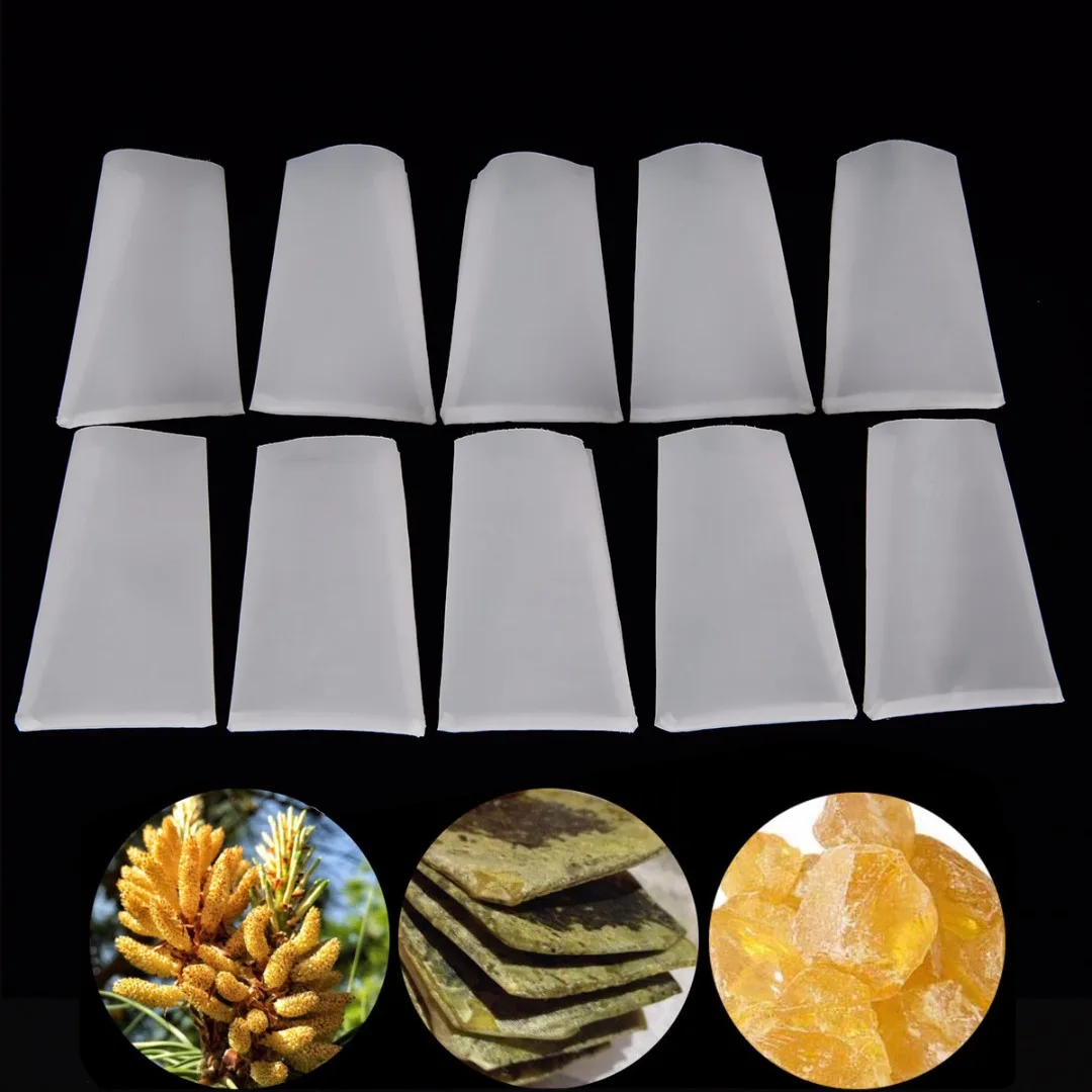 Mayitr 10pcs/pack 25u 5 x 7.9cm Rosin Press Filter Tea Bags Nylon Mesh Micron Screen for DIY Craft Supplies