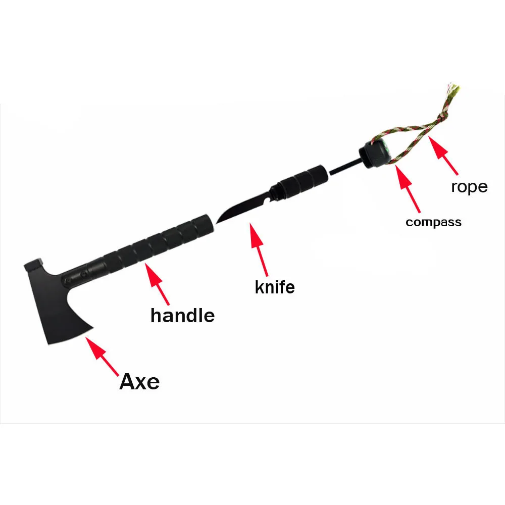 Наружные многофункциональные инструменты для кемпинга топор алюминиевый складной Томагавк топор пожаротушения спасательный топор для выживания