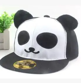 10 шт./лот осень милые, в Корейском стиле с рисунком панды детская бейсбольная кепка для детей, повседневная одежда с рисунками Регулируемый головной убор шляпа - Цвет: 3