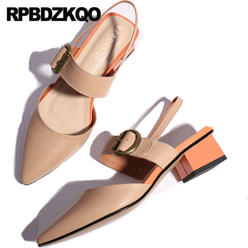 square toe chunky heel sandals