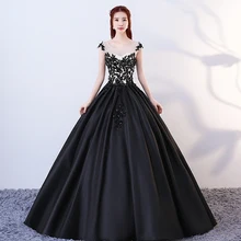 Vestido Preto/черное милое элегантное бальное платье с блестками, 16 Расшитое бисером платье для девочек без рукавов, пышное платье для девочек Открытое платье для танцев на заказ