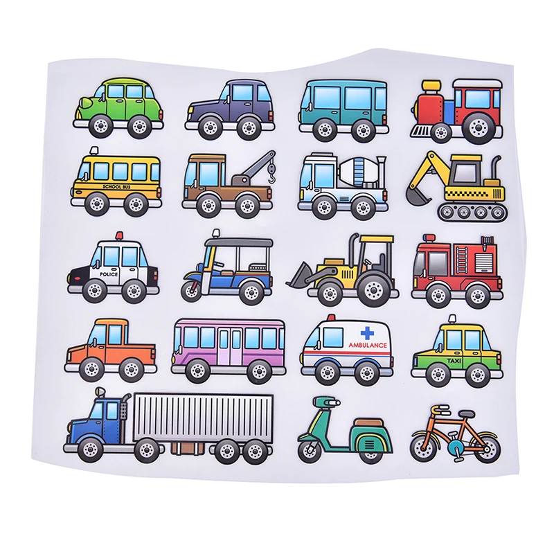 

Set Of Patch Iron-on Clothes Cute Cars Clothing Deco New Design Diy Accessory Heat Transfer Washable Badges Patch