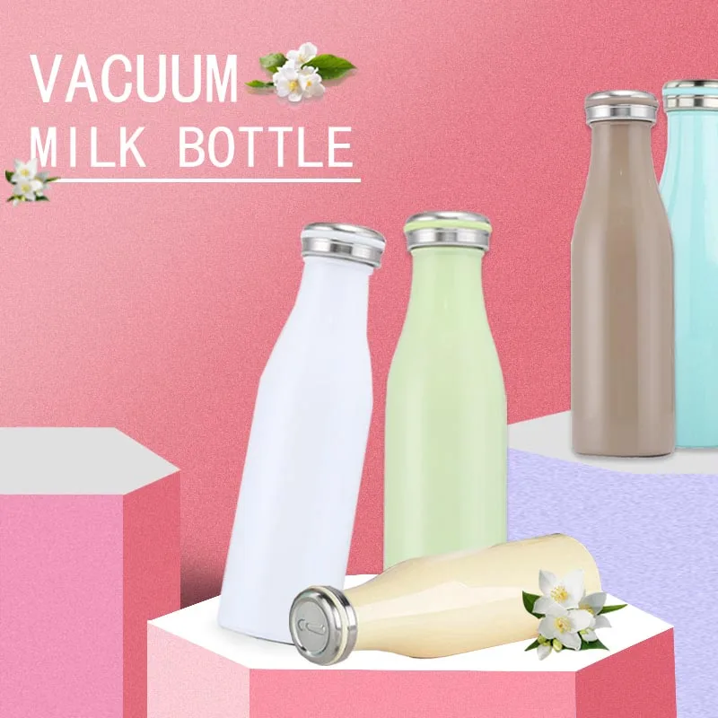 

Bpa-free Insulated 500ml Milk Vacuum Flasks 304stainless steel Thermos Cup Thermals Water Bottle Sports Travel Coffee Mugs