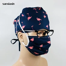 sanxiaxin Medical Scrub Surgical Nurse Cap New Pet Doctor Hat Hospital Doctor Surgery Hat Dentist Veterinary Medical Accessories