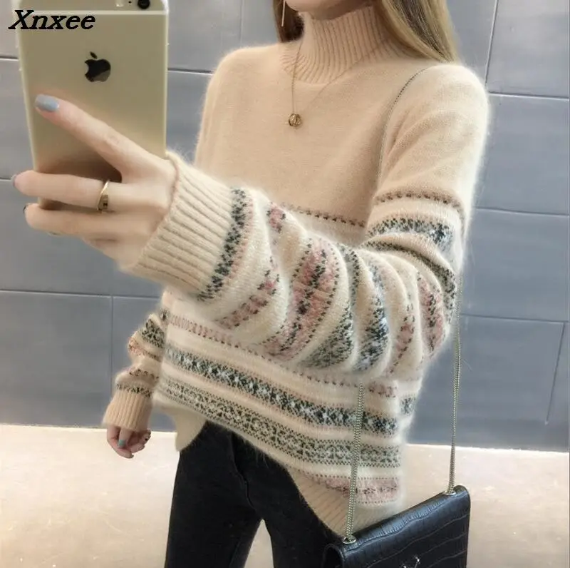knitted sweater Women pullovers knitwear 2018 jumper pull femme Xnxee knitted sweater Women pullovers knitwear 2018 jumper pull femme Xnxee