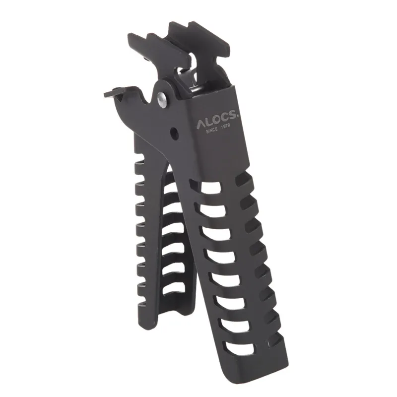 

ALOCS Outdoor Camping Picnic Cookware Pan Bowl Pot Gripper Clip Hand Clamp Anodized Aluminum