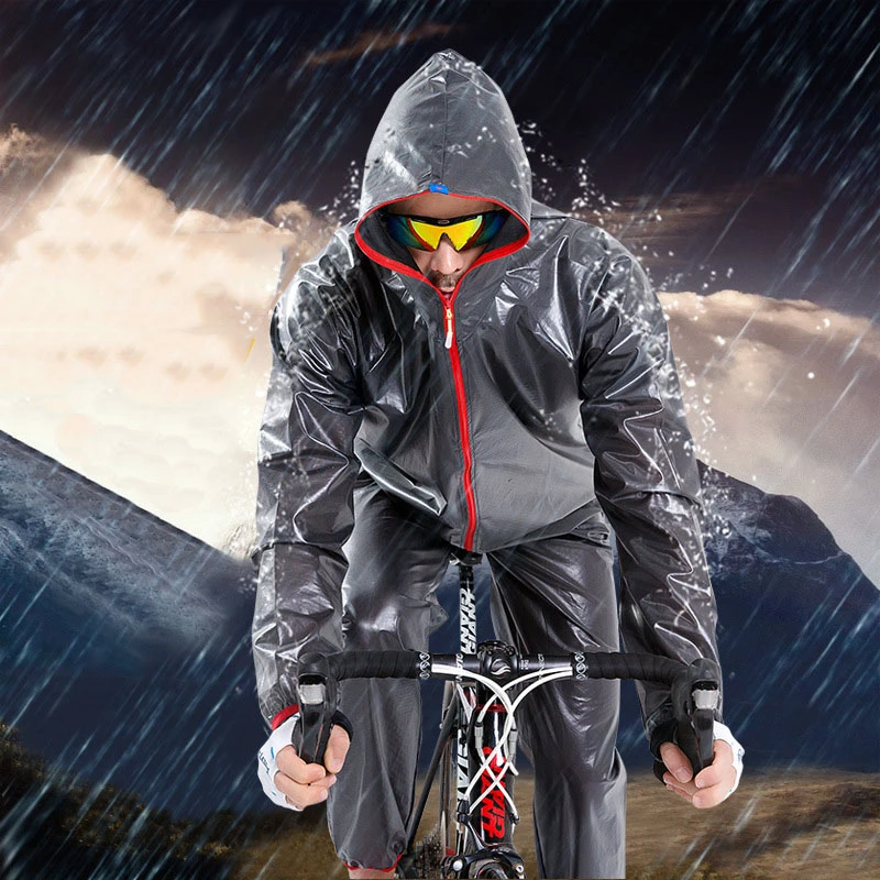 

M.J.D. Hot Outdoor Sports Cycling Raincoat Sets Bicycle Poncho Windcoat Rain Jacket Windproof Rain Coat Waterproof Man Rainwear