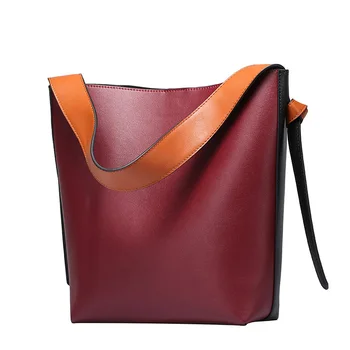 

Fashion 2016 Women's Handbag Shoulder Bags Patchwork Hobos Designer Hand Bags For Women Split Leather Bags Ladies Crossbody Bags