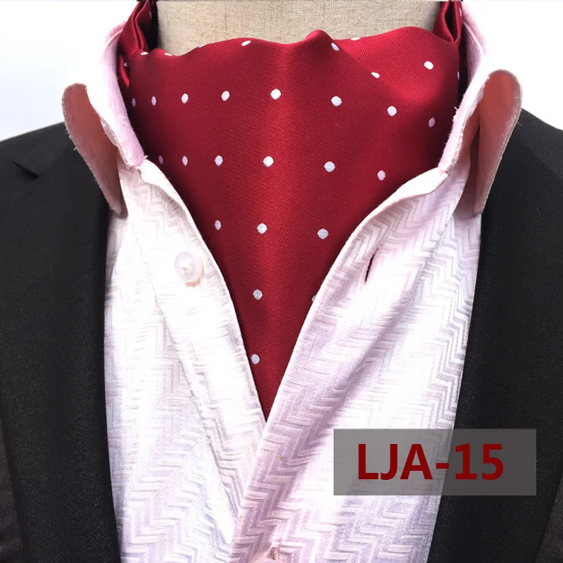 black scarf mens DANKEYISI High Quality Fashion Luxury Silk Printing Men Scarf Polka Dot Scarves Suit England Jacquard  Man Business Scarf hair scarf for men Scarves