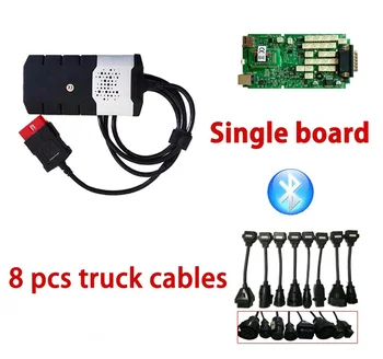 

2016.0 R0 keygen on cd new vci with bluetooth vd ds150e cdp A++ single board for delphis obd2 diagnostic tools+8pcs truck cables