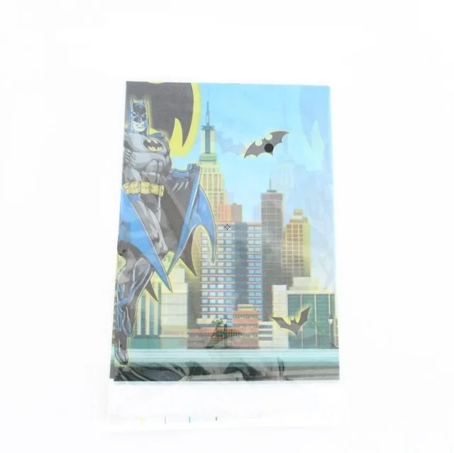 108 180cm Batman Cartoon Disposable Tableware Plastic Tablecloths