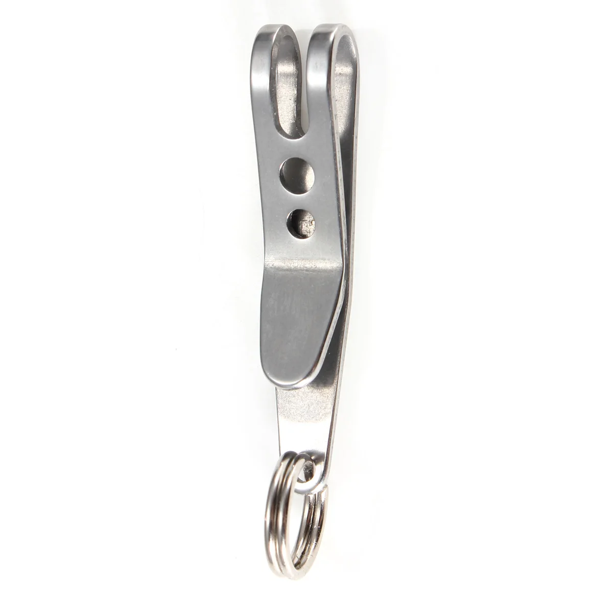 

1pcs Stainless steel for Pocket Suspension Clip with Key Ring Carabiner Outdoor portable Quicklink Tools