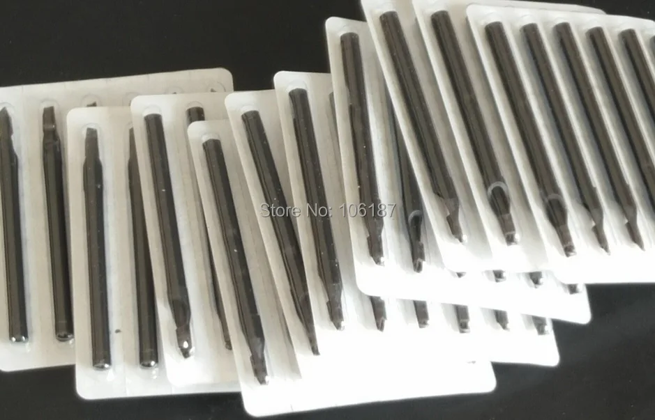 Aperto do Tatuagem Tamanho Plástico Preto Longo Agulhas Dicas Bicos Tatuagem 9ft 50 Pcs 4 9FT Tamanho 50 PCS Plástico Preto Longo