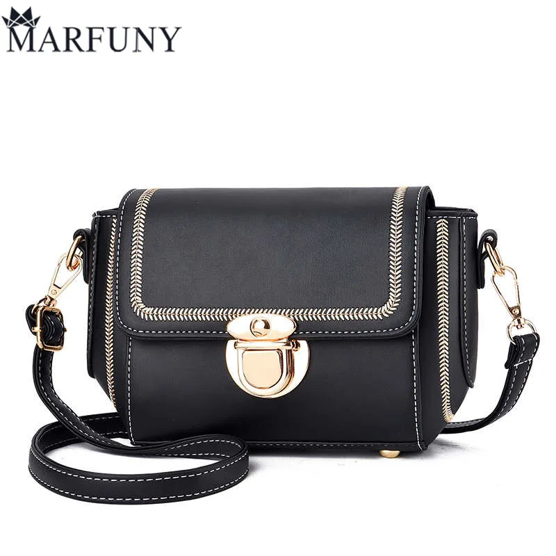 

2019 New Fashion Brand Women Bag Small Flap PU Leather Messenger Bag Designer Shoulder Crossbody Bag Women Handbag Bolso Mujer