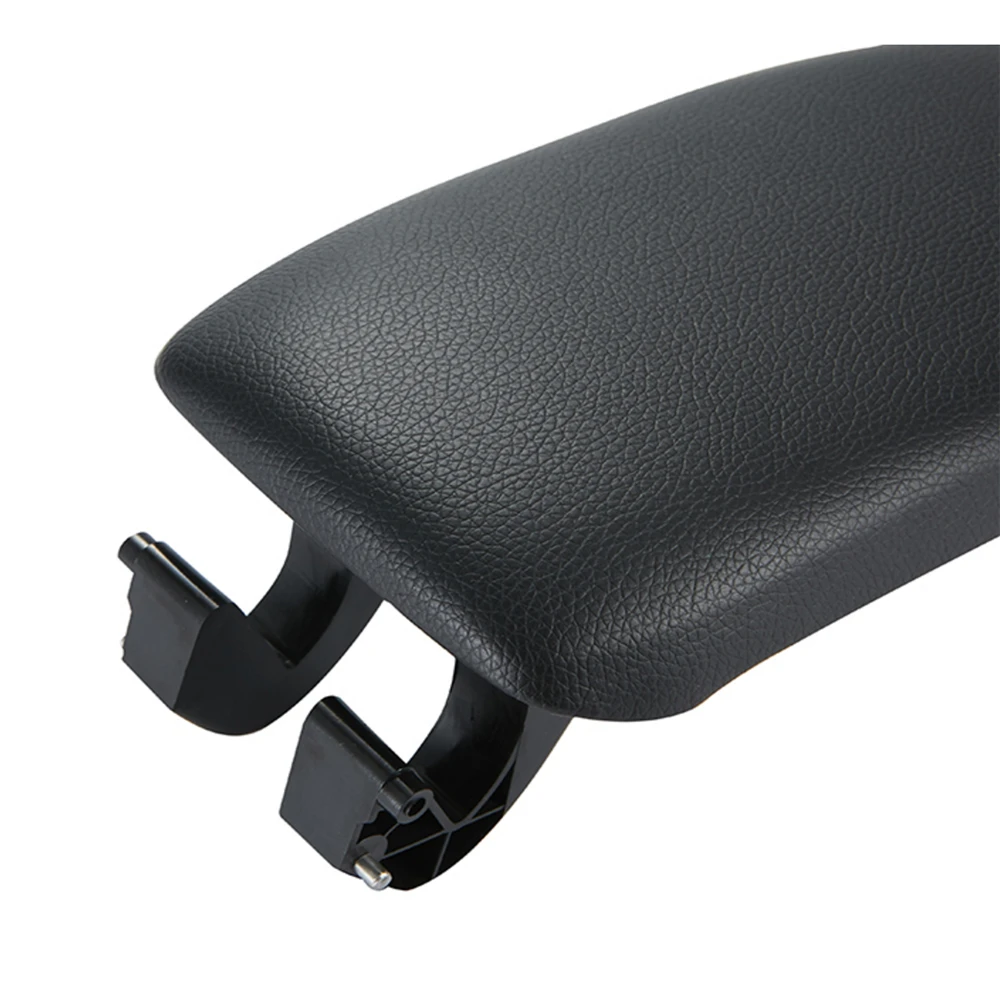 Leather Car Armrest Latch Cover Center Console Armrest Cover Car <br />Black Storage Box Lid Cover for Audi A3 8P/A5 Car accessories-in <br />Armrests from Automobiles
