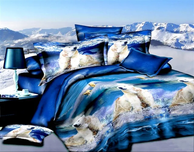 Blue The Ice Age Animal Print Bedding Sets For Queen Size Bedspread Blue The Ice Age Animal Print Bedding Sets For Queen Size Bedspread Duvet Cover Designer Bed