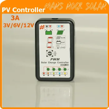

3A mini solar charge controller, 3V/6V/12V auto sensing PV controller
