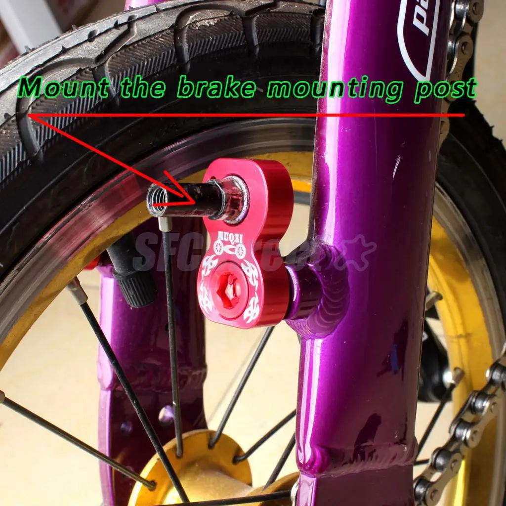 Lightweight V Brake Converter 20inch-451 Wheelset V Brake Lengther Frame Brake Adapter Mounting Holder Part Accessories