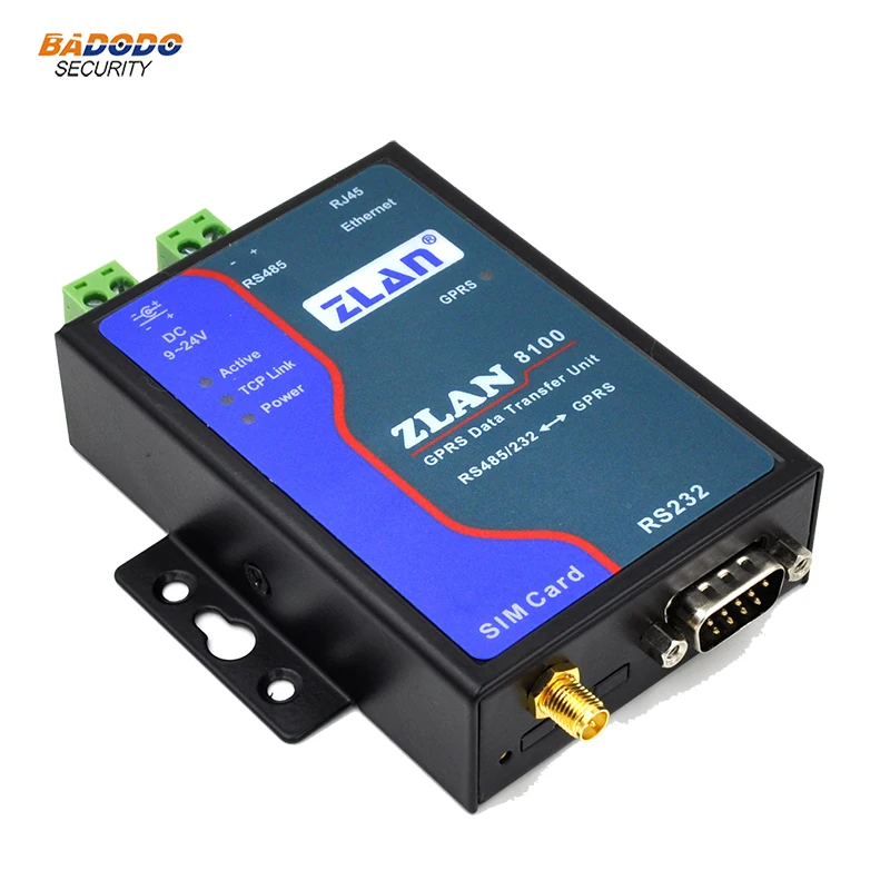 ZLAN8100 RS232 RS485 к GSM модем GPRS Ethernet 2G серверный маршрутизатор с последовательным