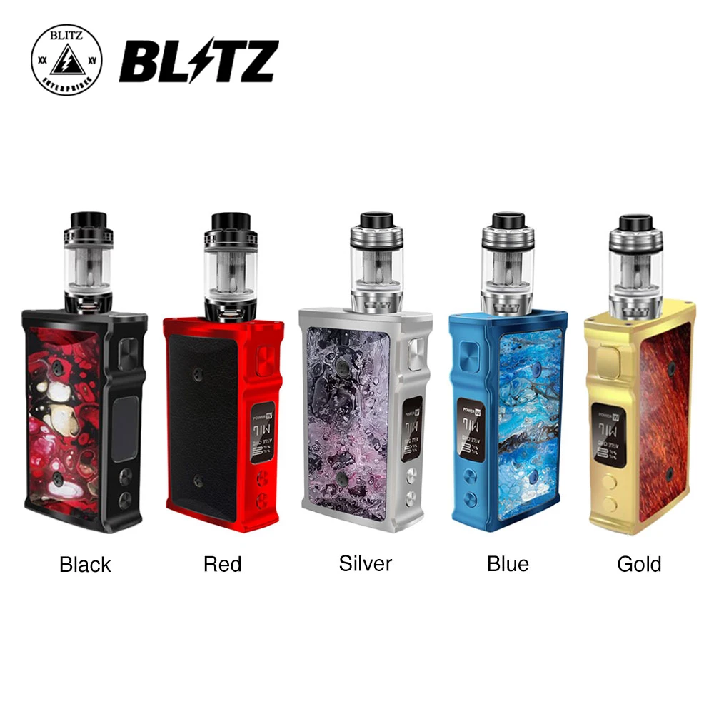 

Original Blitz M1911 200W TC Kit with Versus 5.5ml Tank & Attractive Side Panels & Bottom Dual Adjustable Airflow Vape vs Drag 2
