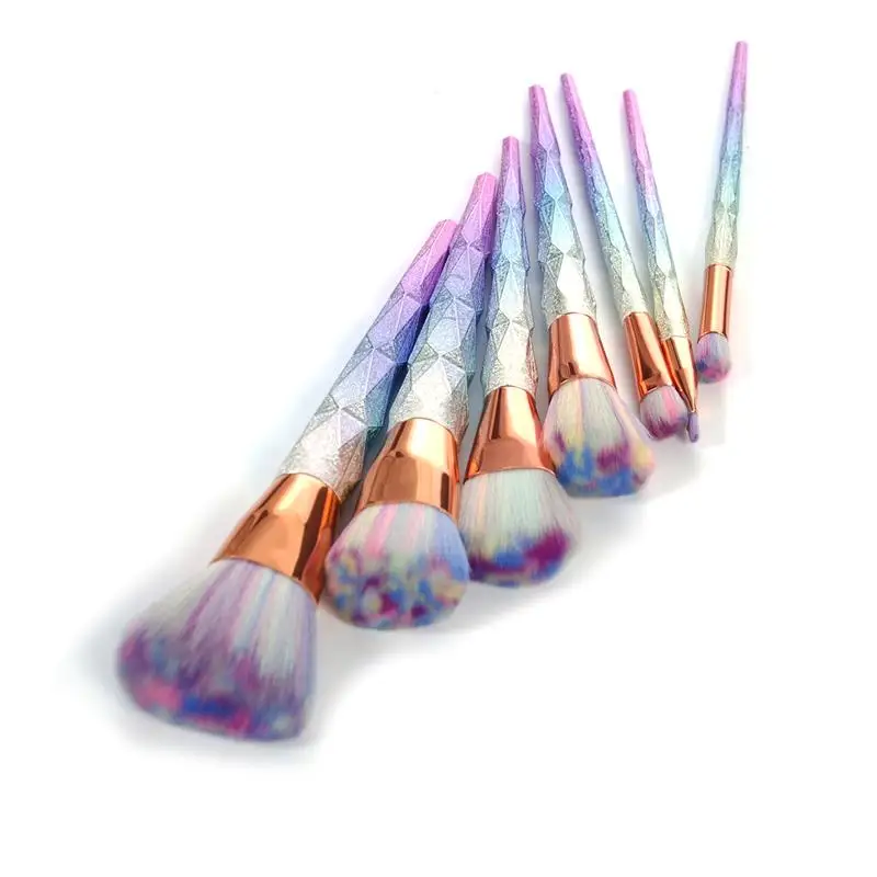 Набор кистей для макияжа в форме алмаза 7 шт.|brush kit|makeup brush setbrush set |