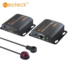 Neoteck 1080P HDMI удлинитель передатчик с ИК TX/RX 60 см Ethernet кабель для ТВ проектора DVD через один Cat 6 Cat 7 кабель