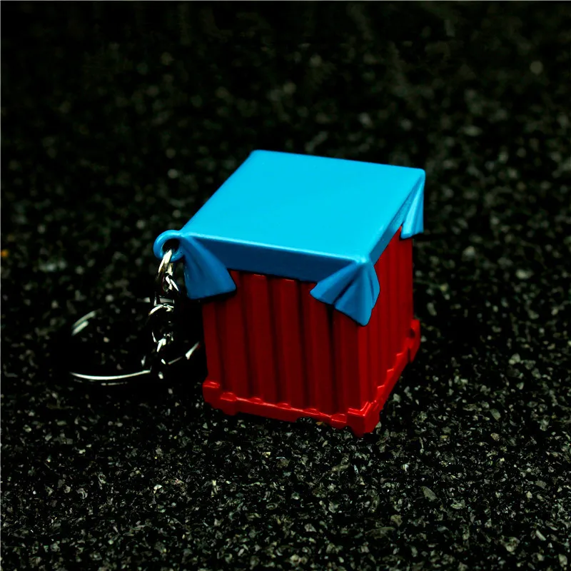 

2019 Car Key Rings Car-stylingPLAYERUNKNOWN'S BATTLEGROUNDS Airdrop Box Key Chain Car Keyring GIFT