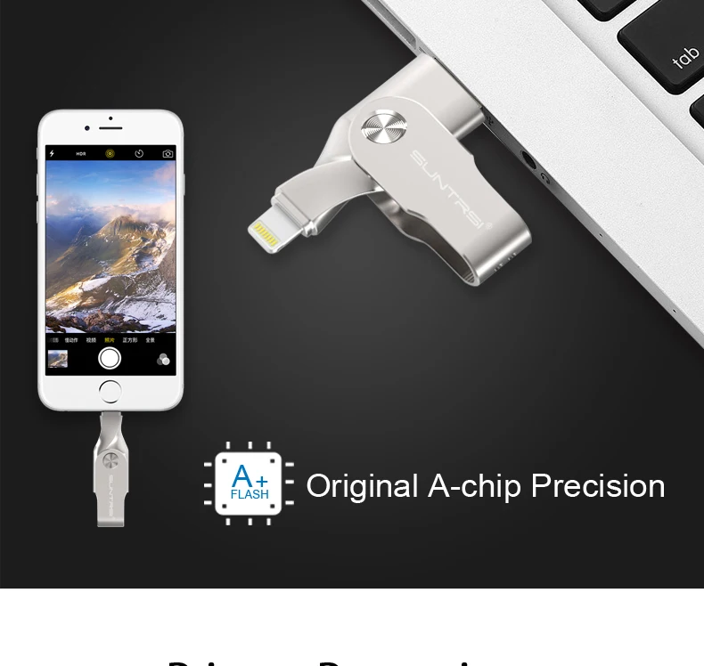 USB флеш-накопитель Suntrsi для iphone 6, 7, ipad, MFI, флешка, 64 ГБ, USB флешка, 32 ГБ, флеш-накопитель, USB 3,0, Lightning, USB флешка, высокая скорость