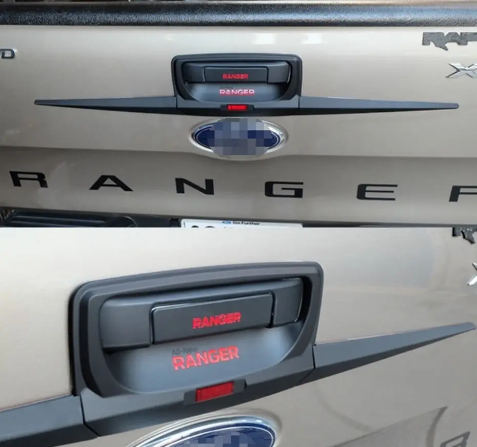 For Ford Ranger T7 Body Kits Cover Tuning Car Accessories Matte black ABS Plastic Auto Styling Moulding Accessory 2015-2017 11