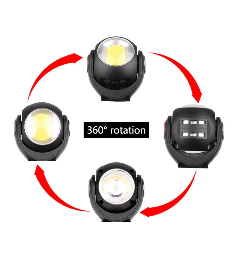 Портативный Рабочий походный светильник cob led вспышка светильник xmlt6 фонарь красный светильник белый светильник 18650 26650 перезаряжаемый аккумулятор магнит