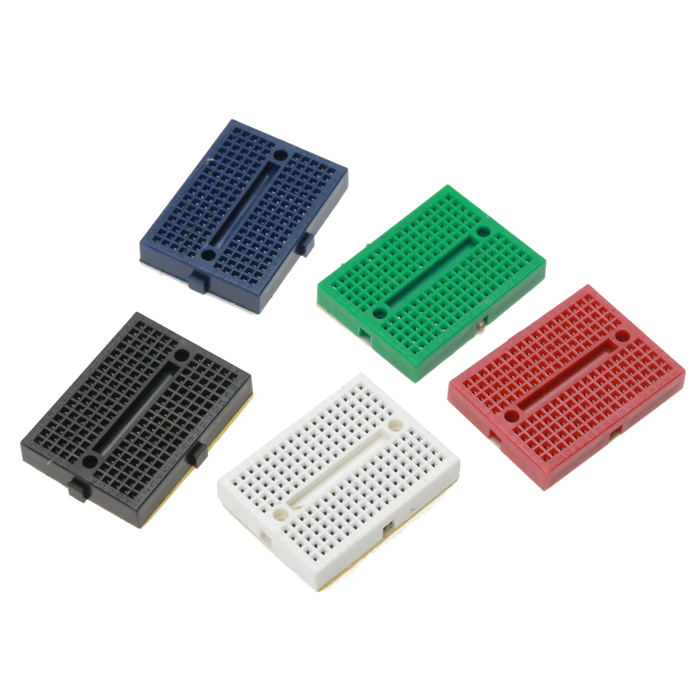 

5pcs SYB-170 Solderless Prototype Experiment Test Mini Breadboard SYB 170 Tie-points 35*47*8.5mm