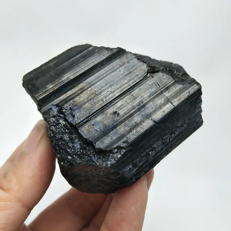 

80g Natural Black Tourmaline Crystal Stone Gem Original Mineral Specim