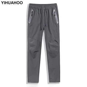 

YIHUAHOO Plus Size 6XL 7XL 8XL Spring Jogger Pants Men Slim Fit Casual Track Pants Brand Trousers Male Sweatpants XYN-9920
