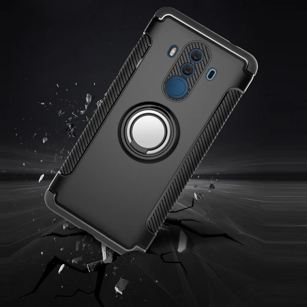 TODKAI Phone Hybrid Case For Huawei Mate 10 Pro lite Car Magnetic Holder TPU+PC Cover pro10 |