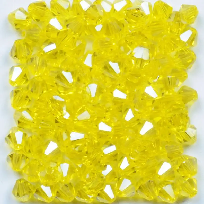 100pcs/Bag Grade AAA 4mm 5301 Seed Bicone Bead Wholesale 4 mm Bicone Roundlle Glass Crystal Beads 30 Color Pick 