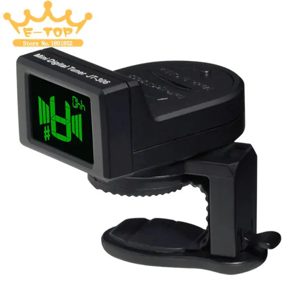 

JT-306 Digital Chromatic Guitar Clip on Tuner 360 Degree Swivel with LCD Backlight Guitar Accessories