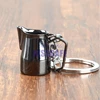 Creative Barista Coffee Tamper Keychain Coffee Machine Handle Moka Pitcher Keyring Portable Coffeeware Espresso Accessories Gift ► Photo 3/6