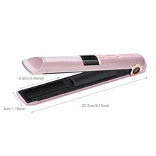 Ceramic Hair Straightener Rechargeable Flat Iron Wireless Usb Rechargeable Hair Curling Iron Cordless Hair Iron Styling