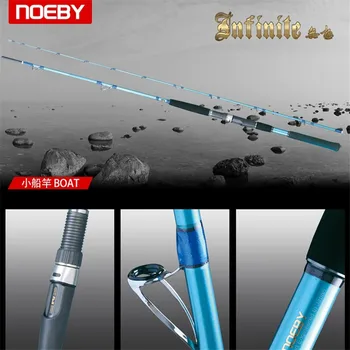 

NOEBY Japan Full Fuji Part jigging 1.68M 95% Carbon 2Section Boat Rod Ocean Fishing Rod Canne A Peche Telescopic Fishing Pole