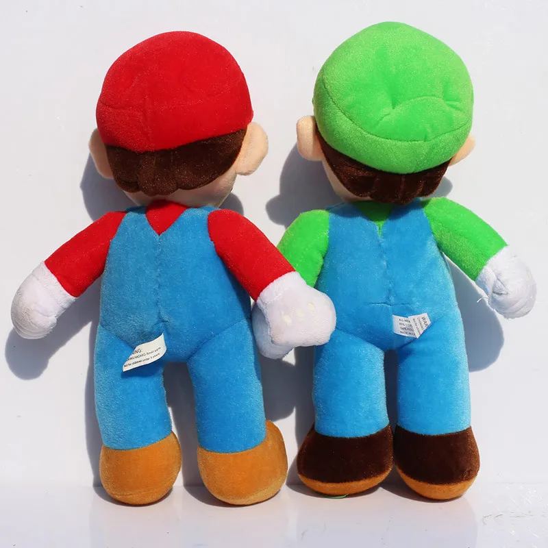 2 шт./лот 1" 25 см Супер Марио Bros Марио и Луиджи плюшевые куклы мягкие игрушки