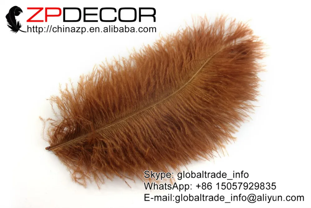 ZPDECOR 100 шт./лот 25 30 см (10 12 дюймов) ручной выбор красивые и гладкие коричневые