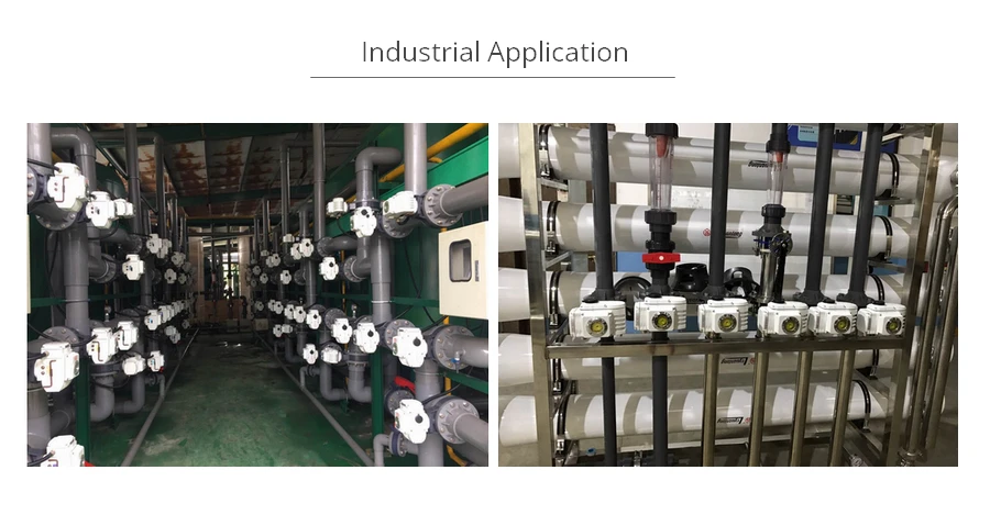 Industrial Application of Electric PVC butterfly valve