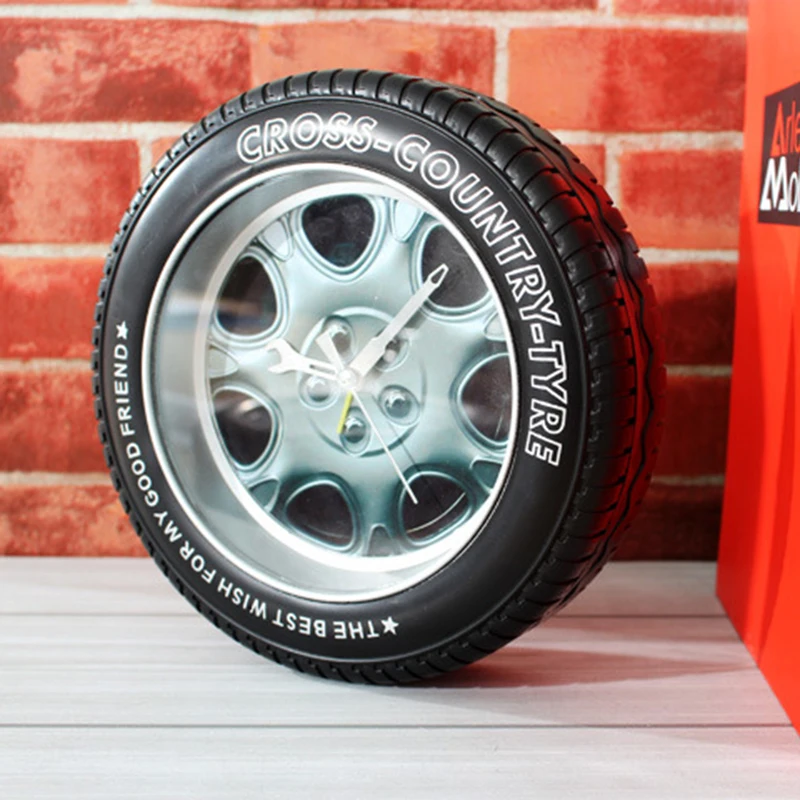 Alarm Clock Home Bedroom Table Desktop Decoration Fashion Car Wheel Alarm Clocks Creative Car Tire Bell Standard Alarm Clock Home Bedroom Table Desktop Decoration Fashion Car Wheel Alarm Clocks Creative Car Tire Bell Standard